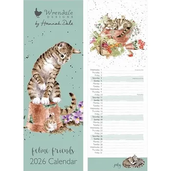 Kalendář Kuchyňský kalendář 2026 "Feline Friends" - Kočky