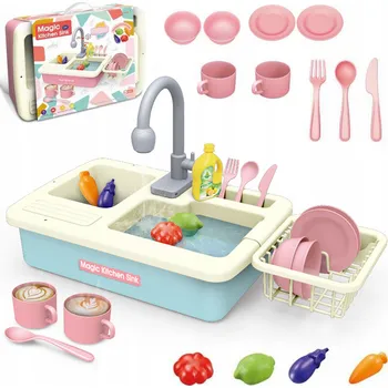 Dětská kuchyňka Kamari Dětský dřez s dopňky modrý