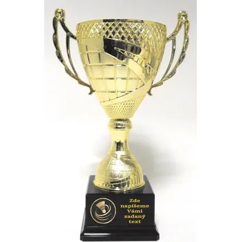 Badmintonový pohár 524-LAC018 Zde napište text na štítky a součet zadejte do košíku. Více informací viz.POPIS v dolní části.