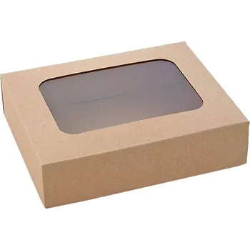 Krabice na pečivo Krabice kraftová 151204 - 200g 15 x 12 x 3,7 cm