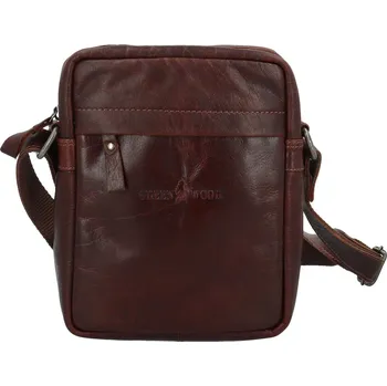 Kabelka Trendy pánská kožená crossbody taška GW Laurene, hnědá