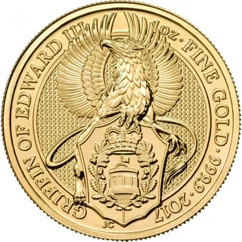 Royal Mint Zlatá investiční mince Griffin 1 Oz | Queens Beasts | 2017 | 31,1 g