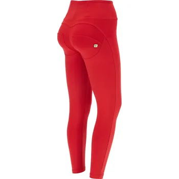 Dámské kalhoty Freddy kalhoty WR.UP v červené barvě, vysoký pas, superskinny střih, 7/8 délka, organická bavlna Vybraná velikost: M