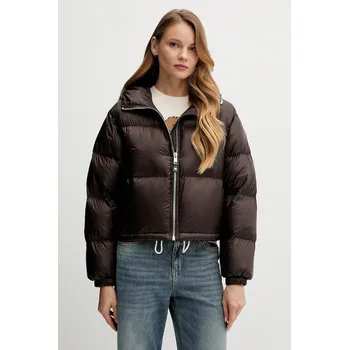 Péřová bunda Tommy Hilfiger WW0WW46541 hnědá 89X, vel. M/L