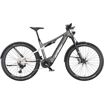 Jízdní kolo Horské elektrokolo KTM MACINA CHACANA LFC machine grey matt (white) Velikost: M