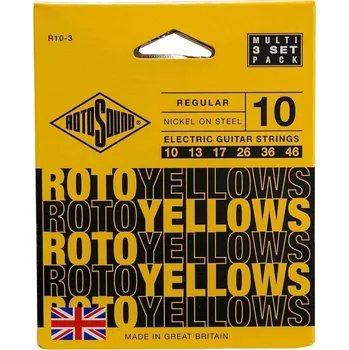 Struna pro kytaru a smyčcový nástroj Rotosound R10-3 Struny pro elektrickou kytaru, 3 pack
