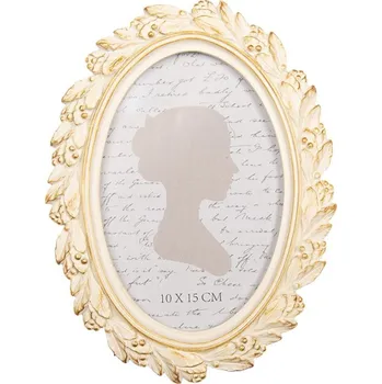 Rám na obraz Zlato-béžový fotorámeček s bobulemi Boudewijn – 15x2x20 cm na fotografii 10x15 cm