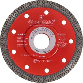 Brusný kotouč Kotouč diamantový X-Type 115 x 1,8 mm, DRAUMET