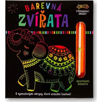 omalovánky Barevná zvířata - Vyškrabávací obrázky