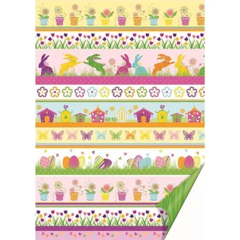 Karton A4 220 g/m2 - Zajíčci zelený