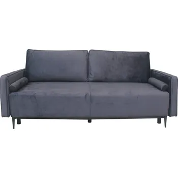 Pohovka Rozkládací pohovka s úložným prostorem Arosa grafitová do obýváku v loft stylu