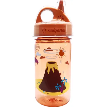 Kempingové nádobí Láhev Nalgene Grip´n Gulp (Sippy Cup) Orange volcano