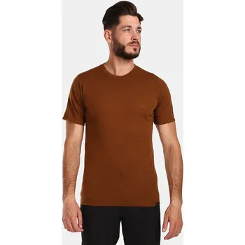 Pánské oblečení Pánské tričko z merino vlny Kilpi SLOPER-M velikost XL hnědá