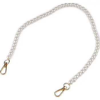 Kabelka Perlový řetízek / ucho na kabelky a telefony délka 60 cm Zlatý (Řetízek/ucho perličky)