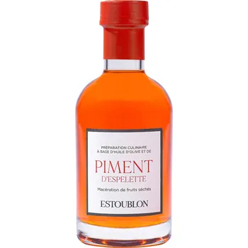 Rostlinný olej Extra panenský olivový olej 200 ml, paprika, Estoublon