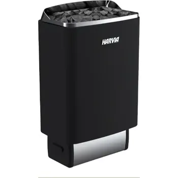 HARVIA AUSTRIA 100E TOP STEEL – 4,5/6/9KW – kompaktní elektrické saunové topidlo s čistým designem - HA-100E