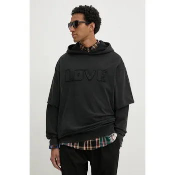 Pánská mikina Bavlněná mikina Desigual NUEVOMEXICO 24WMSK19 černá 99X, vel. M