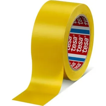 Výstražná páska Páska výstražná samolepící PVC, 60760, 33 m x 50 mm, samolepící, žlutá