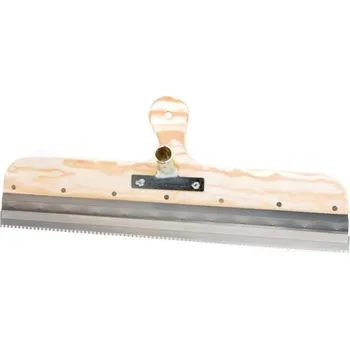 Malířská špachtle Špachtle nerez, 560 mm, zub 4 x 2,5 mm, překližková rukojeť, KUBALA