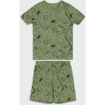 Chlapecké spodní prádlo Sinsay - Dvoudílná pyžamová souprava - olivová - 036DP-81X - 036DP-81X-110