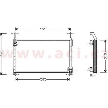 Výparník klimatizace Kondenzátor, klimatizace ACI 17005204