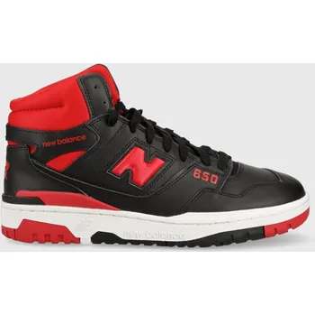 Pánské tenisky Kožené tenisky New Balance černá barva, BB650RBR-RBR 99X, EUR 40.5