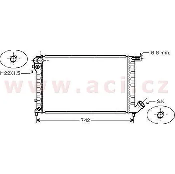 Autodíl Chladič, chlazení motoru ACI 09002137