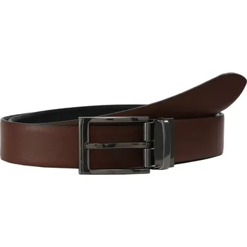 Opasek Lloyd Pánský kožený opasek 2 v 1 - oboustranný tmavě hnědý / černý délka: 100 cm