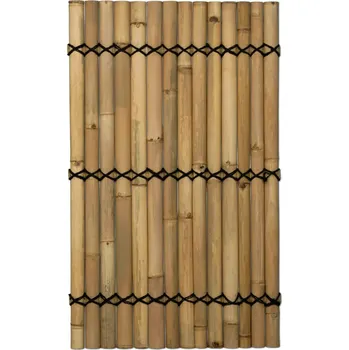 Plot Panel z půlkruhových bambusových tyčí přírodní barvy 90 x 150 cm