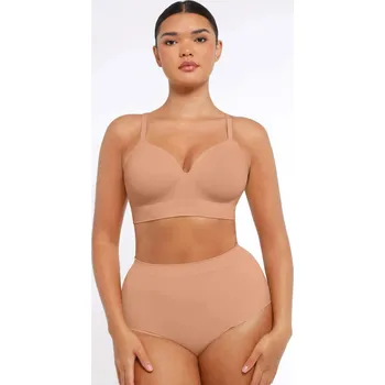 Kalhotky Jemně tvarující bezešvé kalhotky, TMAVÁ NUDE Velikost: XXL