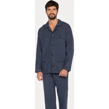 Pánské pyžamo Guasch Ricardo pánské pyžamo tmavě modré