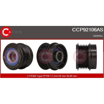 Alternátor Řemenice, generátor CASCO CCP92106AS