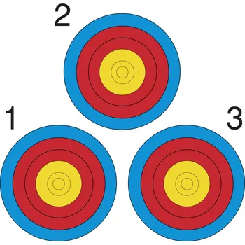 Lukostřelba YATE Terč „LAS VEGAS“ 3x20 cm speciální papír+nylon, sada 10 ks