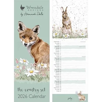 Kalendář Kuchyňský kalendář 2026 "The Country Set" - Divoká zvířata a mazlíčci
