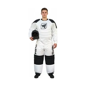 Florbalový dres MPS Goalie set White with HELMET Brankářský set s přilbou XS, bílá / černá