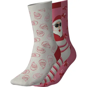 Dámské ponožky esmara® Dámské vánoční ponožky, 3 páry (růžová/béžová, 35-38)