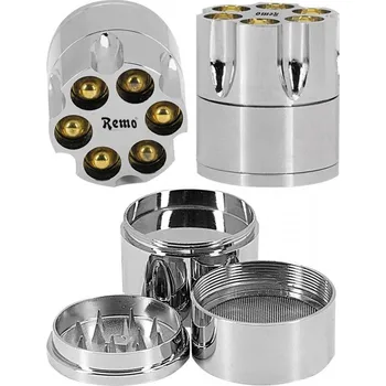 Humidor Třídílný kovový drtič tabáku 11088