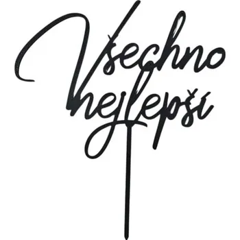 Čokoláda Zápich všechno nejlepší ČERNÝ č.3