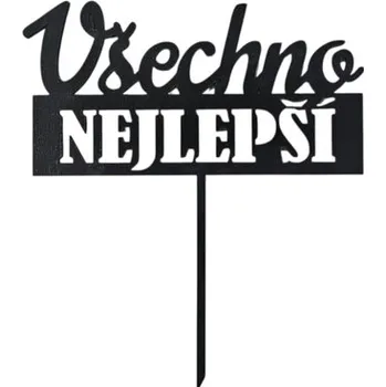 Čokoláda Zápich všechno nejlepší ČERNÝ č.2