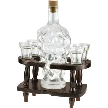 Dřevěný stojan s karafou