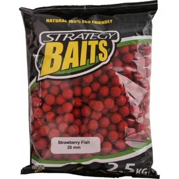 Boilies STRATEGY BAITS Boilies STRAWBERRY FISH 20 mm 2.5 kg - 20 mm