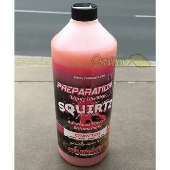 Návnadové aroma STARBAITS Booster Prep X Squirtz 1L - Crayfish (rak)