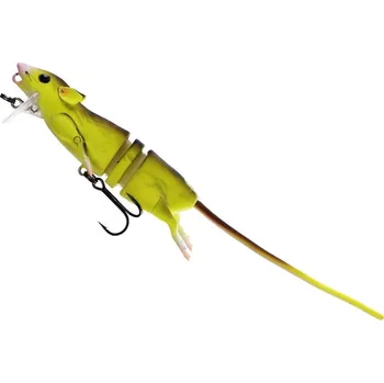 Umělá nástraha SAVAGE GEAR Krysa 3D RAD Fluo Yellow - 30 cm / 90g
