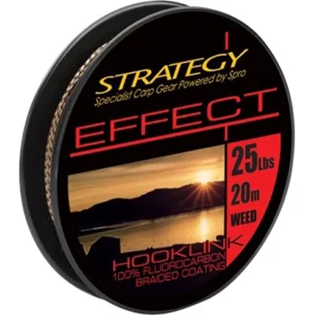 STRATEGY Návazcová šňůra Effect Hooklink Fluorocarbon Weed 20 m - 25 lb