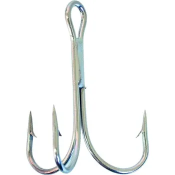Rybářský háček ALBASTAR Trojháček Scorpion Treble Silver 5ks - 2/0