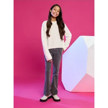 Dívčí džíny Sinsay - Džíny Flare - šedá - 883ET-85J - 883ET-85J-164