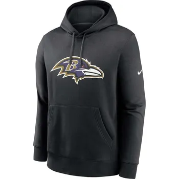 Pánská mikina Pánská mikina Baltimore Ravens NFL Nike Club Logo Hoodie Velikost: M