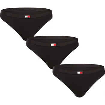 Kalhotky 3PACK dámská tanga Tommy Hilfiger černá (UW0UW06139 0XK) L UW0UW06139 0XK Možnost vrácení zboží ZDARMA do 120 dnů!