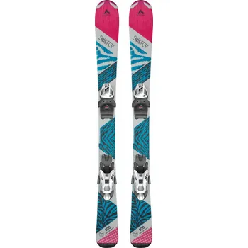 Sjezdové lyže McKINLEY Sweety sjezdové lyže + vázání - 0 - růžová | bílá - 130 cm
