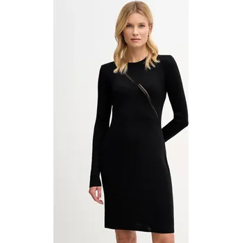 Dámské šaty Vlněné šaty Sisley 1QNQLV011 černá 99X, vel. XS